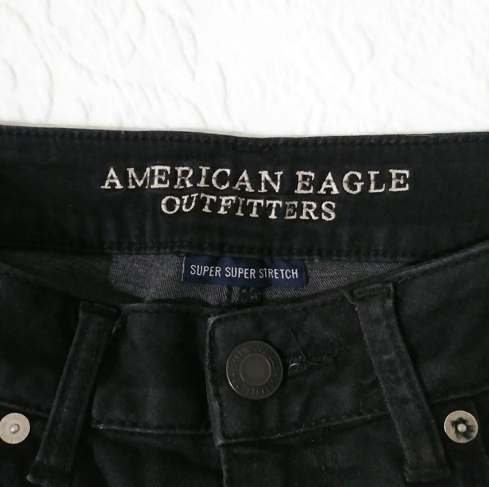 🆕 American Eagle Super Super Stretchy Black Shorts. NWOT - Picture 6 of 7